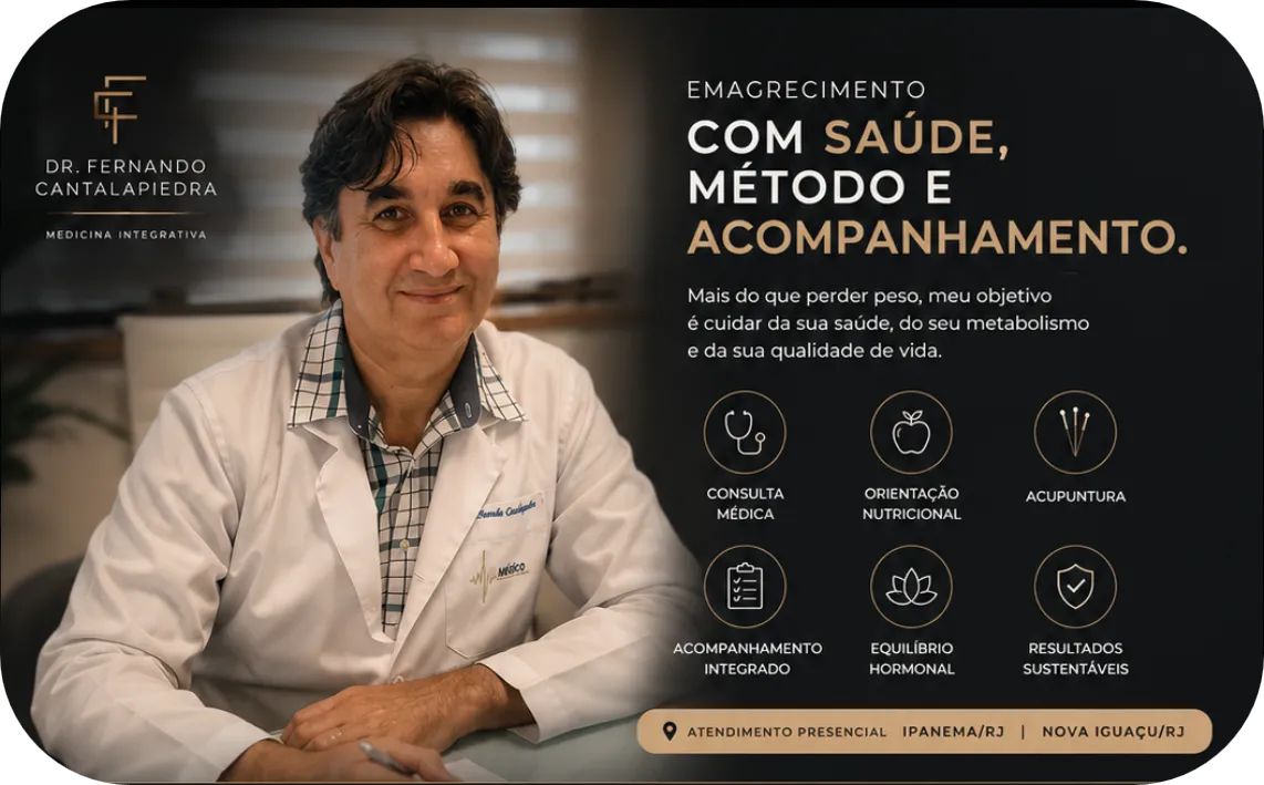 Emagrecimento com saúde, método e acompanhamento — Dr. Fernando Cantalapiedra